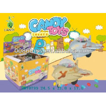 2013 Heiße Pull-Back-Flugzeug Süßigkeiten Spielzeug